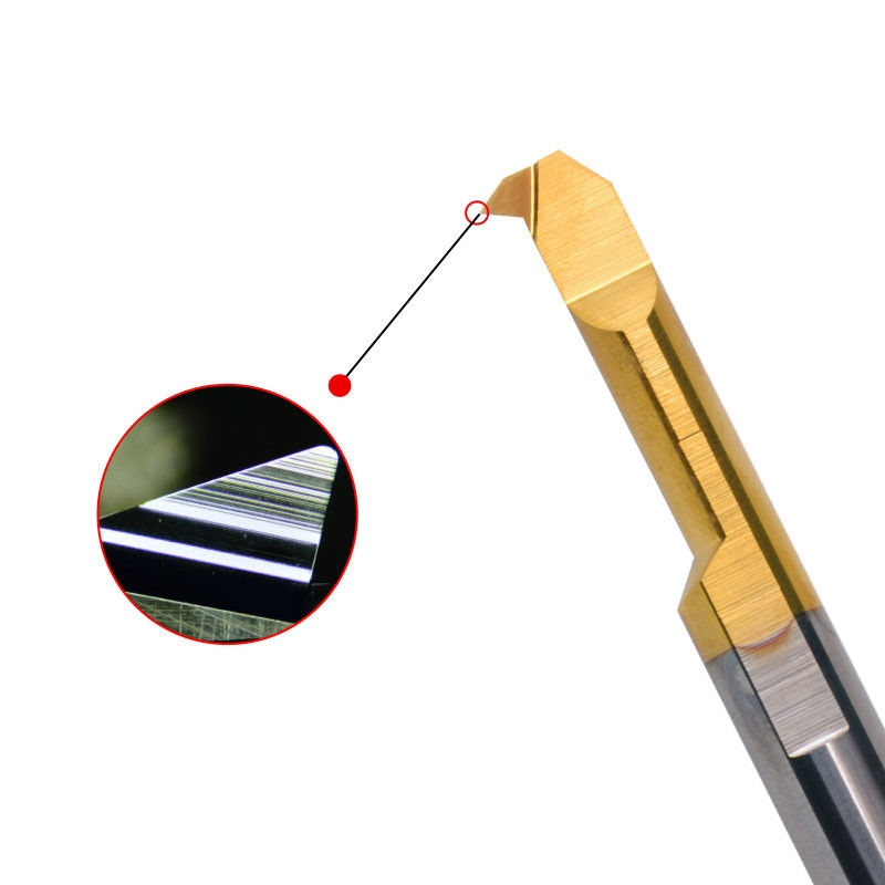 CNC MIR Solid Carbide Micro Boring Bars Nano Coating For Thread Boring