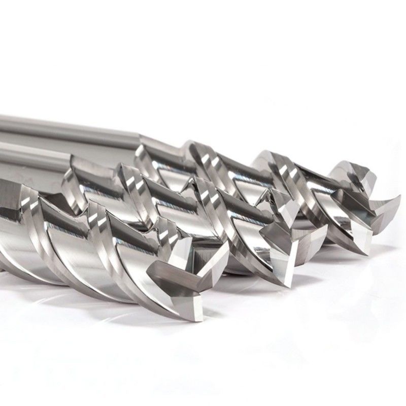 3 płytki płaskie końcówki Mill Cutter lustrzane lustrzane niepowleczone do obróbki aluminium
