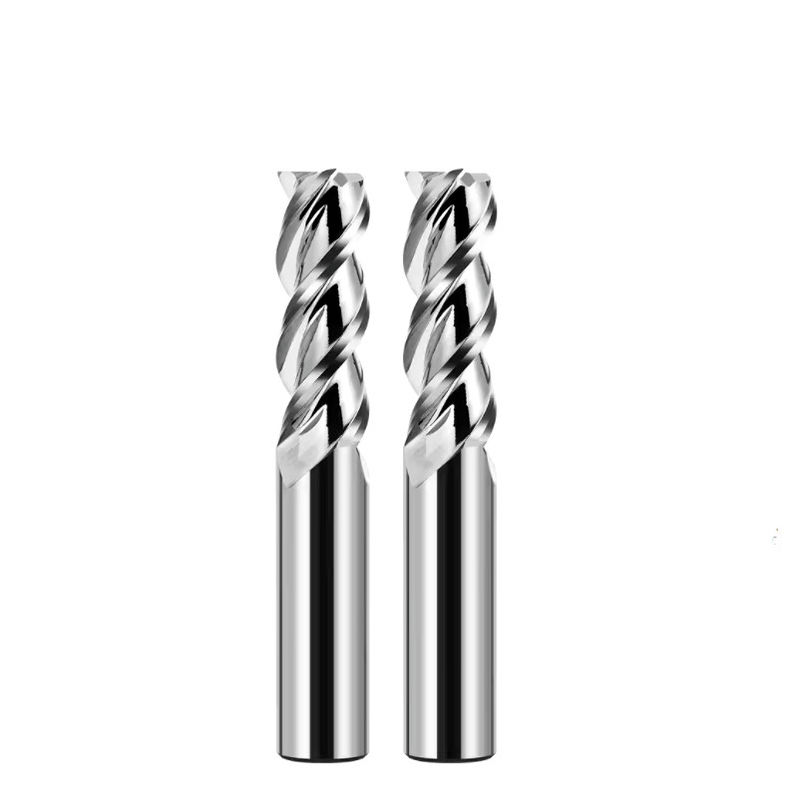 3 płytki płaskie końcówki Mill Cutter lustrzane lustrzane niepowleczone do obróbki aluminium