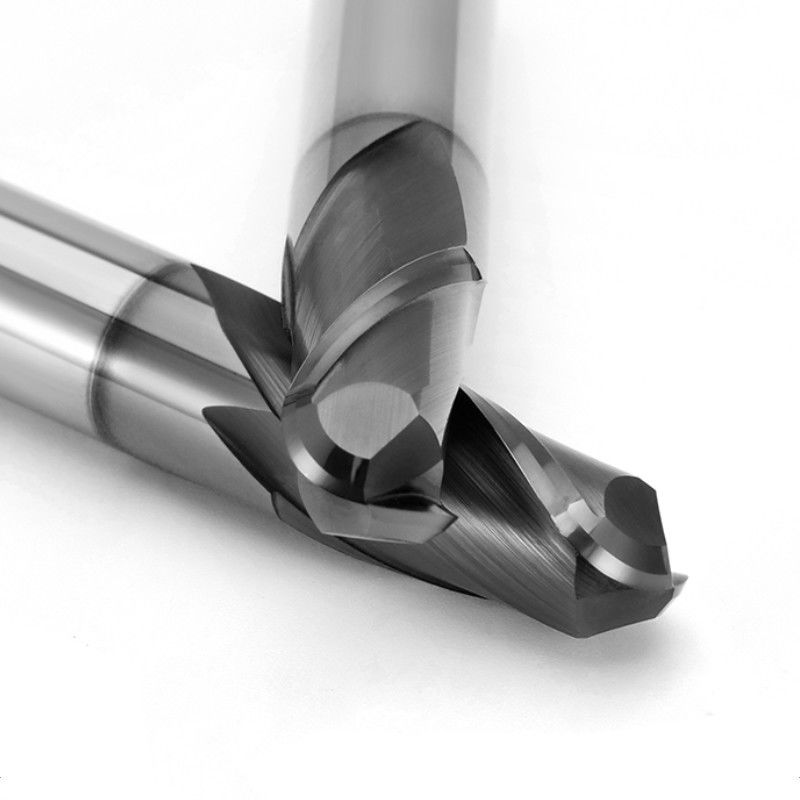 Wyższa precyzja CNC fresowanie narzędzia cięcia Solid Carbide 2 Flute HRC66 stopnia dla żeliwa