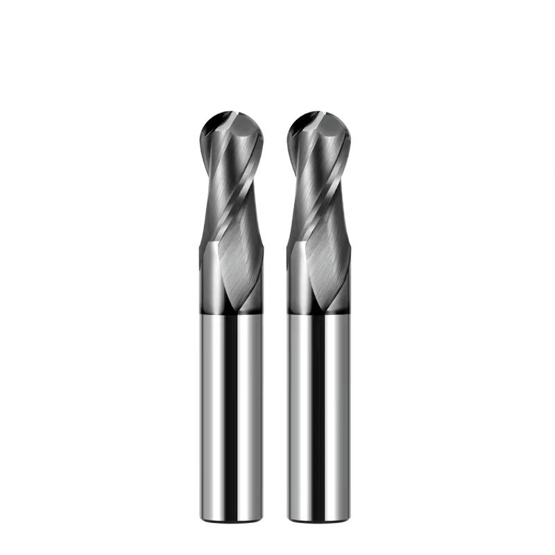 Wyższa precyzja CNC fresowanie narzędzia cięcia Solid Carbide 2 Flute HRC66 stopnia dla żeliwa