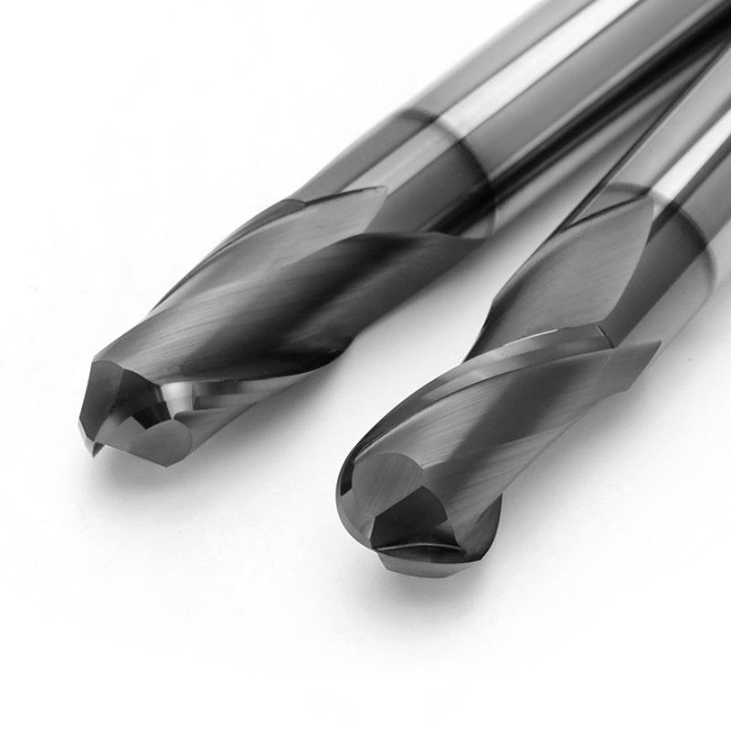 Wyższa precyzja CNC fresowanie narzędzia cięcia Solid Carbide 2 Flute HRC66 stopnia dla żeliwa