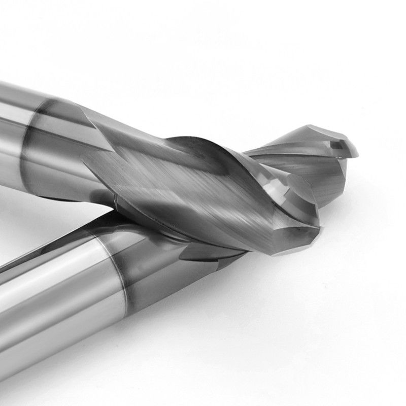 Wyższa precyzja CNC fresowanie narzędzia cięcia Solid Carbide 2 Flute HRC66 stopnia dla żeliwa