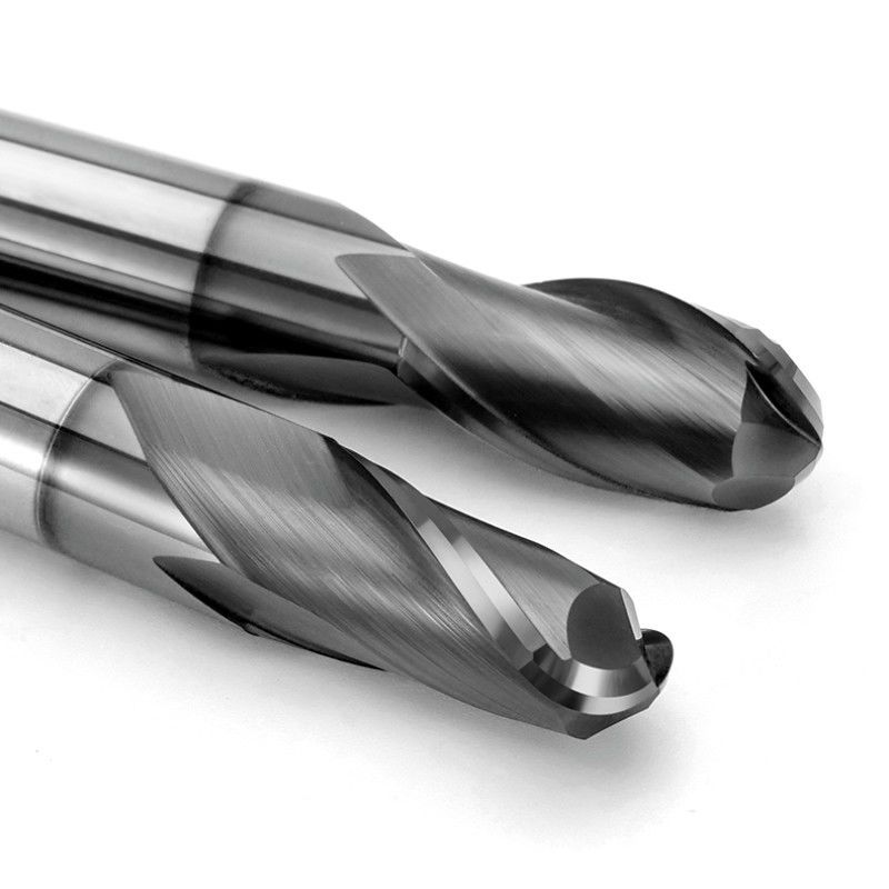 Wyższa precyzja CNC fresowanie narzędzia cięcia Solid Carbide 2 Flute HRC66 stopnia dla żeliwa