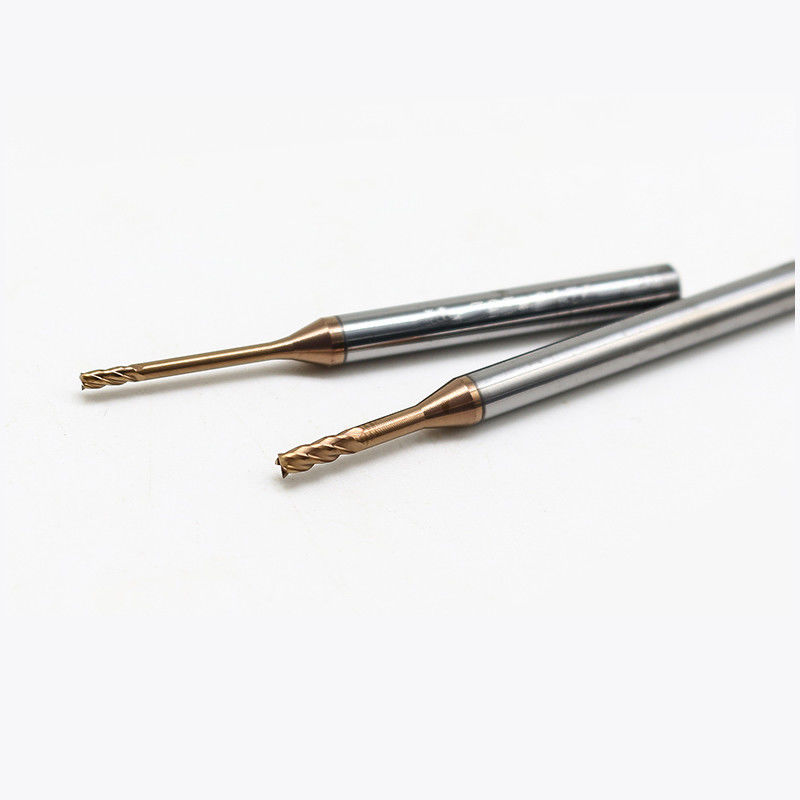 Wolfram Mikrośrednik końcowy młyn z 0,2 mm krawędzią cięcia 2,5 mm długość fluty
