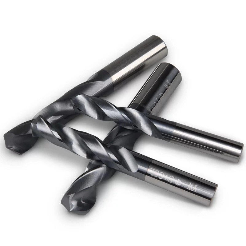 Narzędzie do cięcia 3D 5D CNC, Tungsten Karbid Twist Drill Bits 45 Hrc 55 Hrc 60 Hrc
